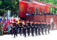 Performance of "Neva star" in the framework of Programme cultural cooperation between Russia and South Ossetia